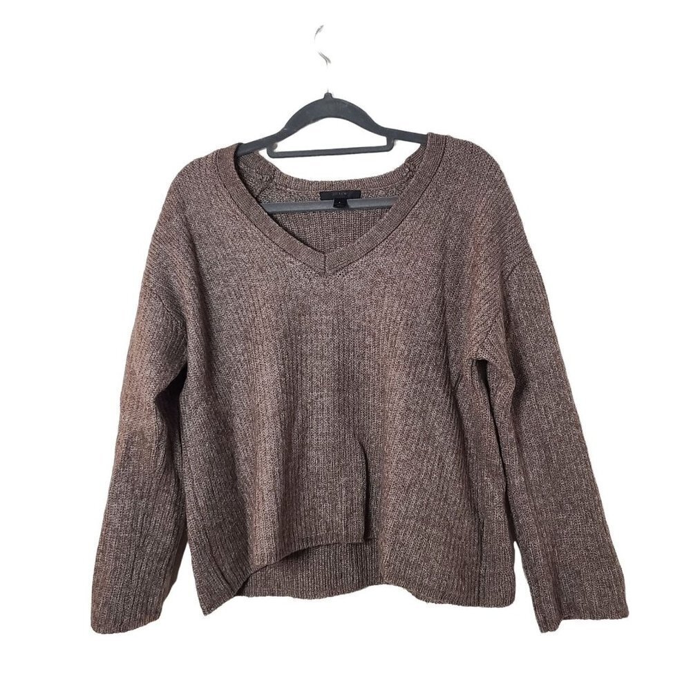 J.‎ Crew Alpaca Wool Blend V-Neck Sweater Brown Size Small